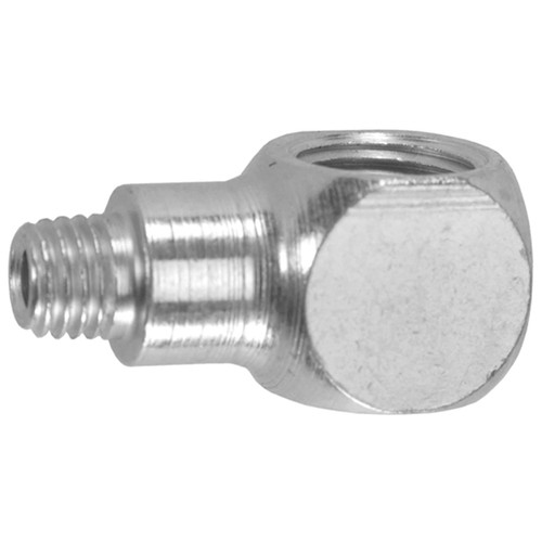 1/4-28 x 1/8" Male Grease Thread - Female 90° NPT Adapter  1698GR-01-02