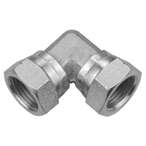3/4 x 3/4" Steel Female BSPP - Female BSPP Swivel 90° Elbow   26926-12-12