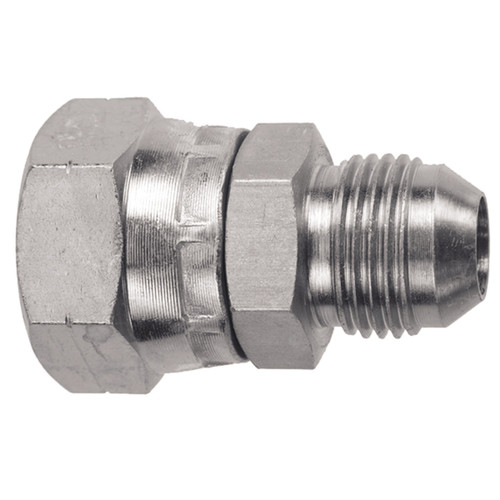 5/8 x 1/2" Steel Female Flat Face BSPP Swivel - Male JIC Connector    27015-10-08