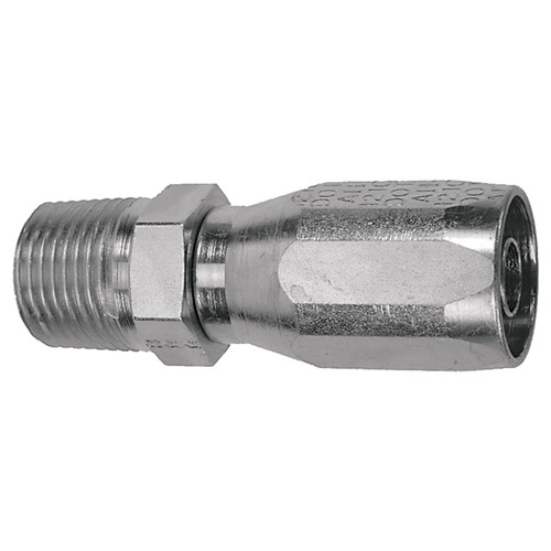 13/32 x 3/8" Pulsar 3500 Series Reusable Hose End - Male NPT  3516-06-08