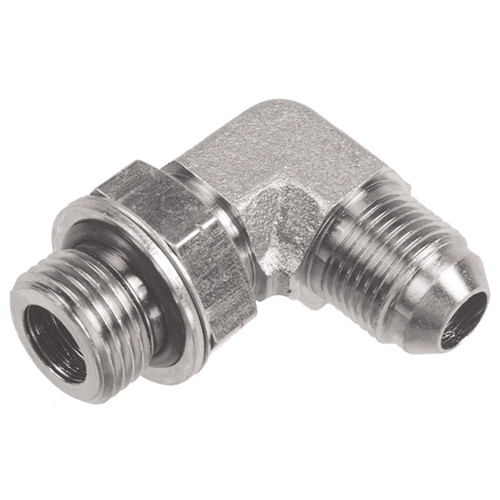 1/2 x 1/2" Steel Male BSPP - Male JIC 90° Elbow   36915A-08-08