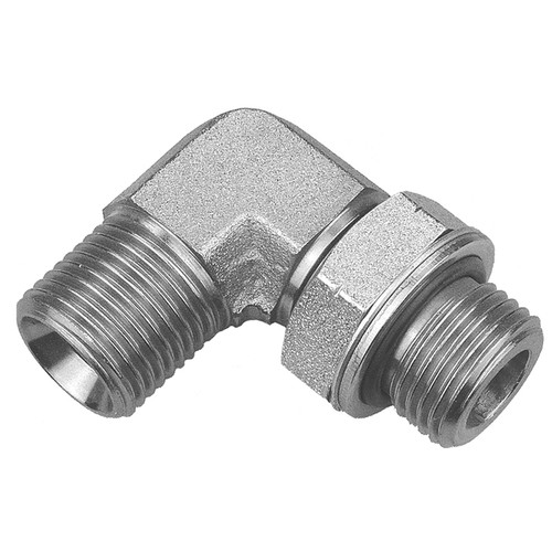 1/2 x 1/2" Steel Male BSPP - Male BSPP Port 90° Elbow   36936A-08-08