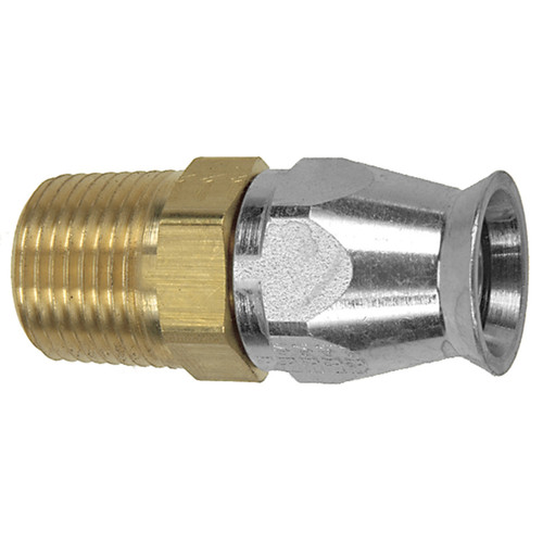 3/16 x 1/4" Pulsar 4100 Series Teflon® Reusable End - Male NPT  4116-04-04