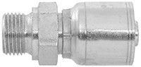 3/8 x 3/8" Pulsar Stainless Steel 4200 Series Hose Crimp - Male BSPP   42036SS-06-06