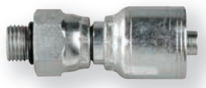 1/2 x 3/4"-16 Pulsar 4200 Series Hose Crimp - Male ORB Live Swivel  4211X-08-08