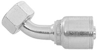 1/2 x 1/2" Pulsar 4200 Series Hose Crimp - Female BSPP Swivel 45° Elbow  42426-08-08