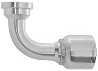 1 x 1" (1.75" Flange) Pulsar 4200 Series Hose Crimp - Code 61 Flange 90° Elbow  4299-16-16