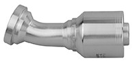 1-1/2 x 1-1/2" (2.38" Flange) Pulsar 4400 Series Hose Crimp - Code 61 Flange 22° Elbow  4429-24-24