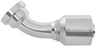 1-1/4 x 1-1/4" (2.13" Flange) Pulsar 4400 Series Hose Crimp - Code 62 Flange 45° Elbow  4449H-20-20