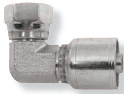 3/4 x 3/4" Pulsar 4400 Series Hose Crimp - Compact Female BSPP Swivel 90° Elbow  44926C-12-12
