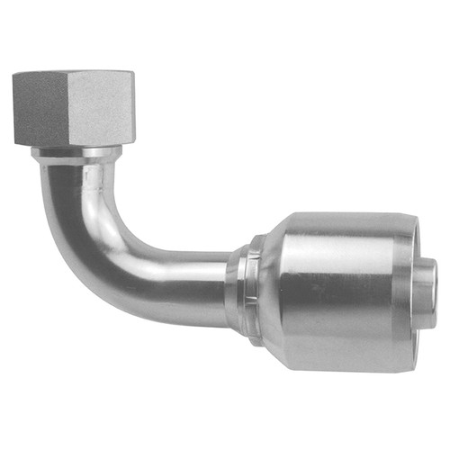 1-1/2 x 1-1/2" Pulsar 4600 Series Hose Crimp - Female 37° JIC Swivel 90° Elbow  4695-24-24