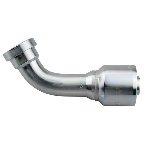 1-1/2 x 1-1/2 (2.50" Flange) Pulsar 4600 Series Hose Crimp - CAT® Style Flange 90° Elbow  4699C-24-24