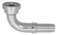 3/4 x 1" (1.88" Flange) Pulsar 5000 Series Hose Barb - Code 62 Flange 90° Elbow  5099H-16-12