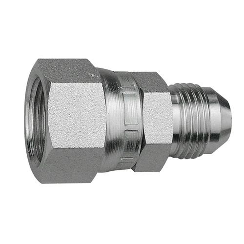 M12-1.5 x 1/4" Steel Female Komatsu - Male JIC Connector   68015-12-04