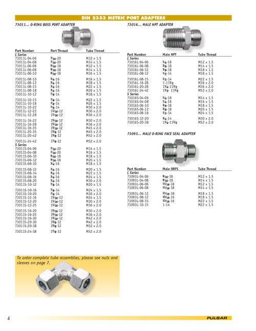 3/8" x M18-1.5 Steel Male NPT - Male Metric   73016S-06-10