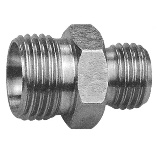 M22-1.5 x M16-1.5 Steel Male Metric - Male Metric Connector   73073L-15-10