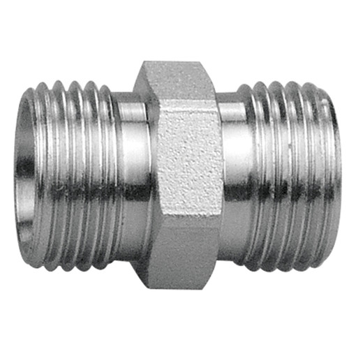 M26-1.5 Steel Male Metric - Male Metric Connector   73073L-18-18