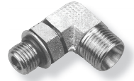9/16"-18 x M18-1.5 Steel Male ORB  - Male Metric   73911S-06-10