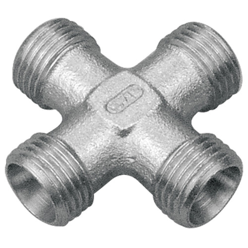 M16-1.5 Steel Male Metric Cross   73X73L-10-10