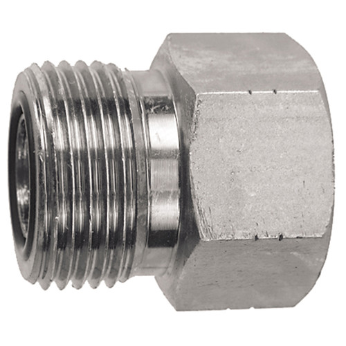 1"-14 x 1-3/16"-12 Steel Male ORFS - Female ORFS Connector  83093-10-12