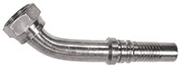 1-1/4 x 1-11/16"-12 Pulsar 8600 Series Hose Barb - Female ORFS Swivel 45° Elbow  86483-20-20