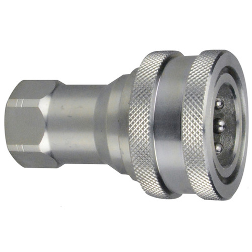 1/2 x 1/2" Steel Locking Sleeve  ISO "B" Coupler - Female NPT  C101L-08