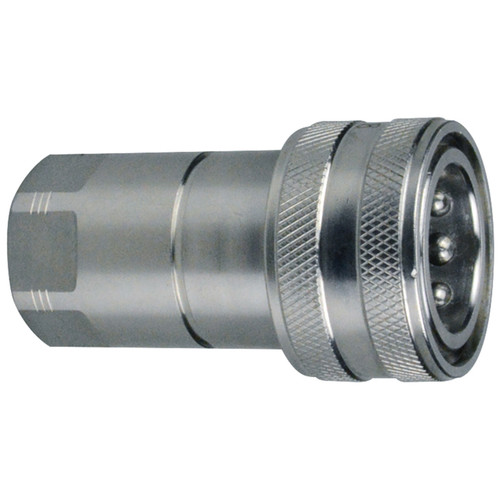 1/4 x 1/4" Stainless Steel Locking Sleeve ISO "B" Coupler - Female NPT  C101SSL-04