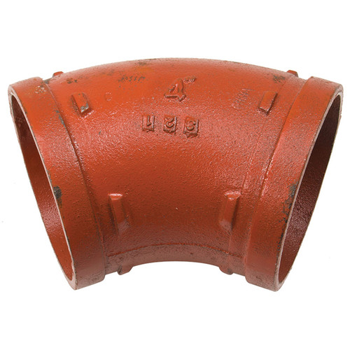 4" Grooved Pipe 45° Elbow  G0848V-400-400