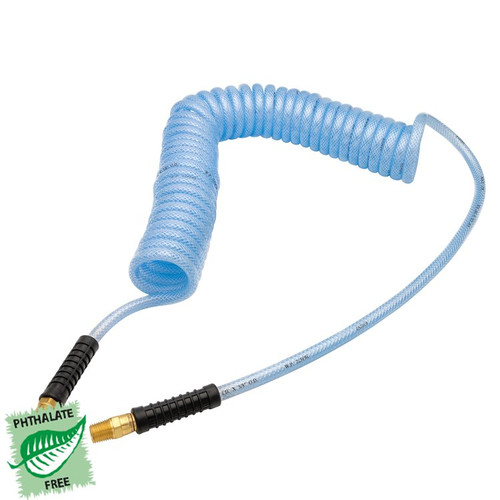 1/4 x 1/4" x 25' Reinforced Polyurethane Recoil Air Hose Assembly   G1712-025M44M25