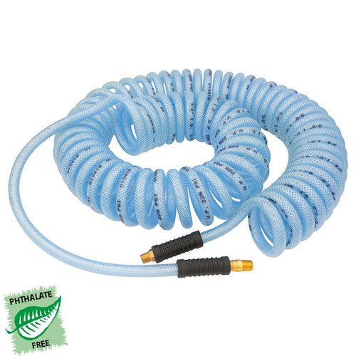 3/8 x 1/4" x 50' Reinforced Polyurethane Recoil Air Hose Assembly   G1712-038M44M50