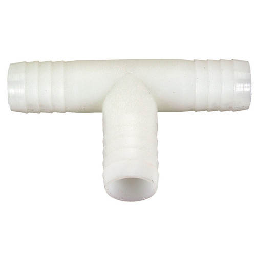 3/8 x 1/4 x 3/8" Nylon Hose Barb Tee  G20NT-038-025