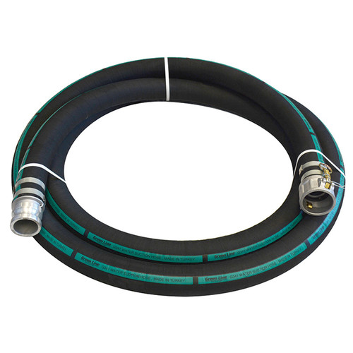 6" x 20' Heavy Duty Rubber Suction Hose Assembly   G341-600CE20