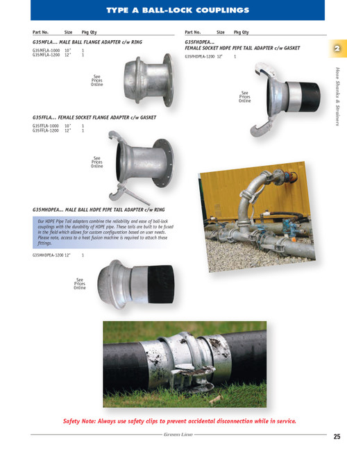 10" Type A Male Ball - Flange  G35MFLA-1000