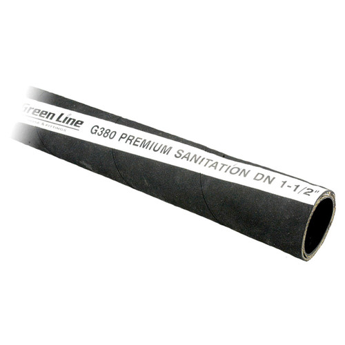 1" Premium Black Rubber Sanitation Hose   G380B-100