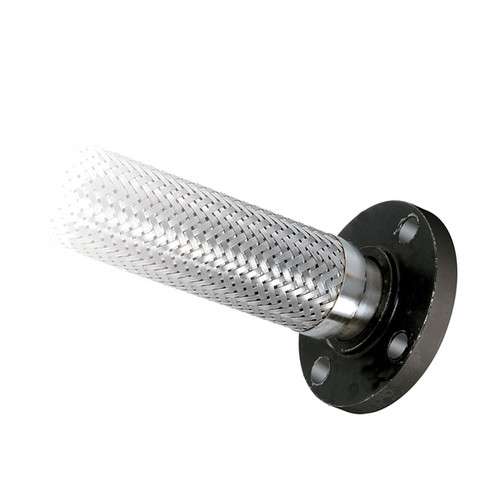 4 x 4" x 12" Stainless Steel Hose Assembly CSA w/ 300# Fixed Flange Ends   G522CSA-400GG-12