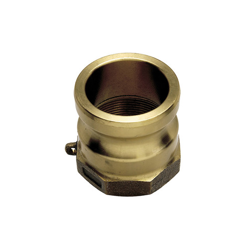 1-1/2" Brass Type A Male Camlock - Female NPT  G65BRA-150