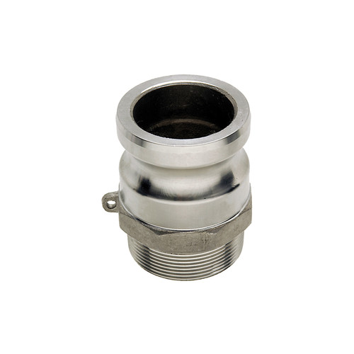 1/2" Stainless Type F Male Camlock - Male NPT  G65SSF-050