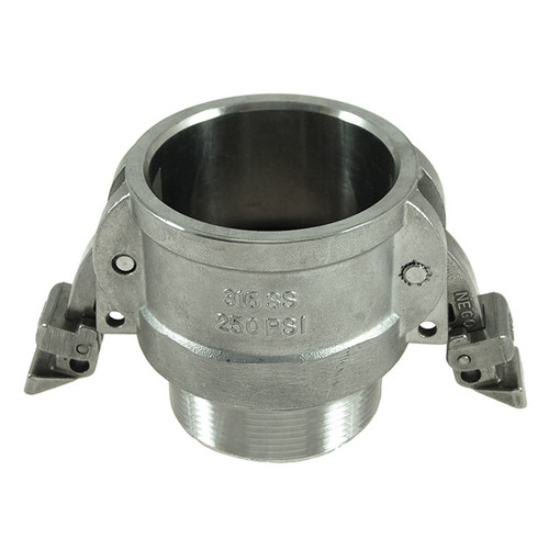 4" Stainless Type LB Locking Arm Female Camlock - Male NPT  G65SSLB-400
