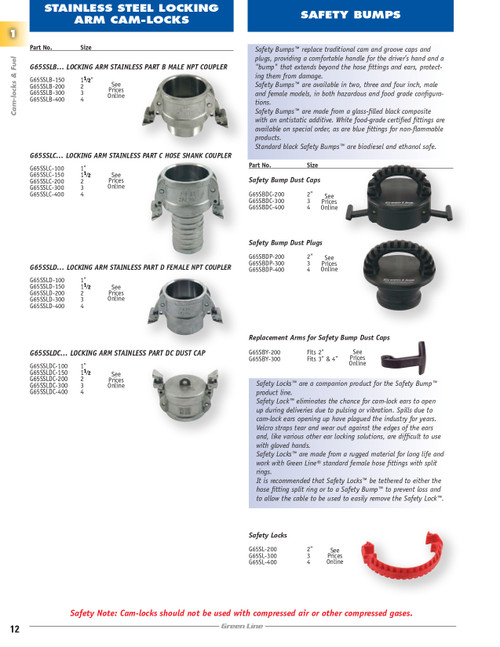 1" Stainless Type LDC Locking Arm Dust Cap  G65SSLDC-100