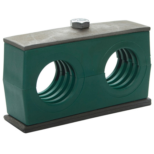 0.25" Polypropylene Twin Support Clamp  G6T-1-025