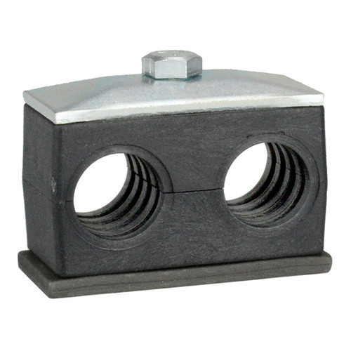 0.50" Nylon Twin Support Clamp  G6TN-2-050