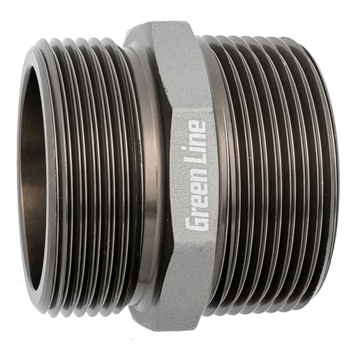 1-1/2 x 1-1/2" Hardcoat Aluminum Male NPSH - Male NPT  G81MM-NPSH-NPT-150-150