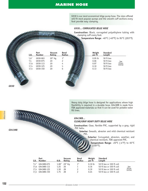 5/8" Corrugated Bilge Hose   G930-063