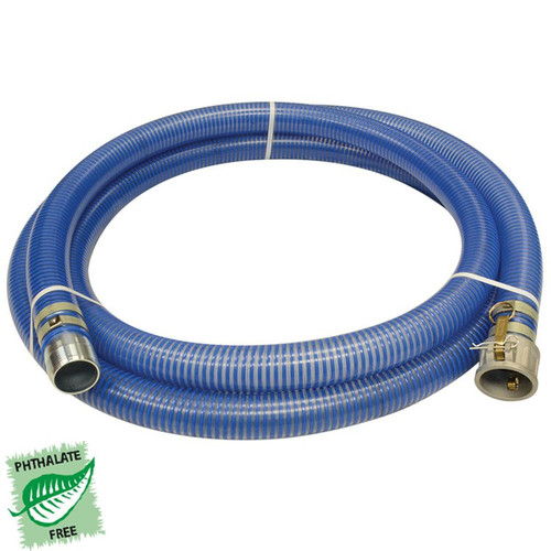 6" x 20' PVC Blue Water Suction Hose Assembly   G941BW-600CM20