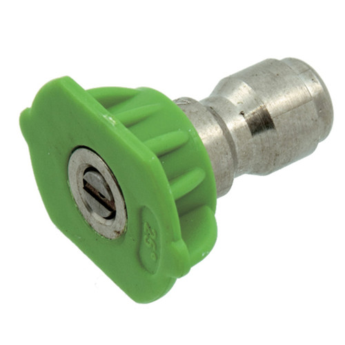 Green 25° Angle 5.0 Orifice Pressure Wash Spray Tip  PW-S25-5