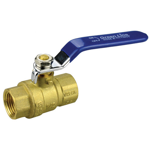 3/4" Brass Full Port 600 PSI Female NPT Ball Valve  V202-075