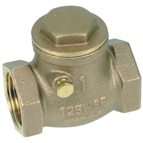3/8" Brass Female NPT Swing Check Valve  V207-038
