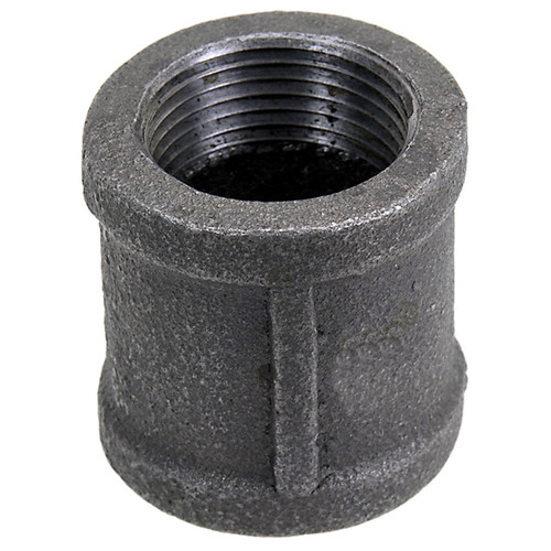 1/2" Sch. 40 Black Iron Female NPT Coupler   G0808M-050-050