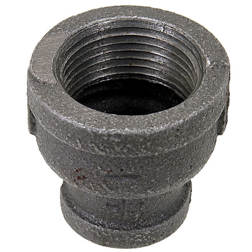 3 x 2-1/2" Sch. 40 Black Iron Female NPT - Female NPT Reducing Coupler   G0808M-300-250
