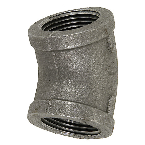 2-1/2" Sch. 40 Black Iron Female NPT 45° Elbow   G0848M-250-250